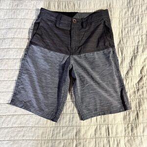 Volcom Men's Black and Gray Hybrid Shorts